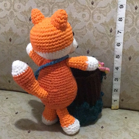Handmade Amigurumi fox caddy - Picture 4 of 5